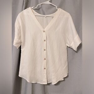 White Vetta Capsule button up blouse